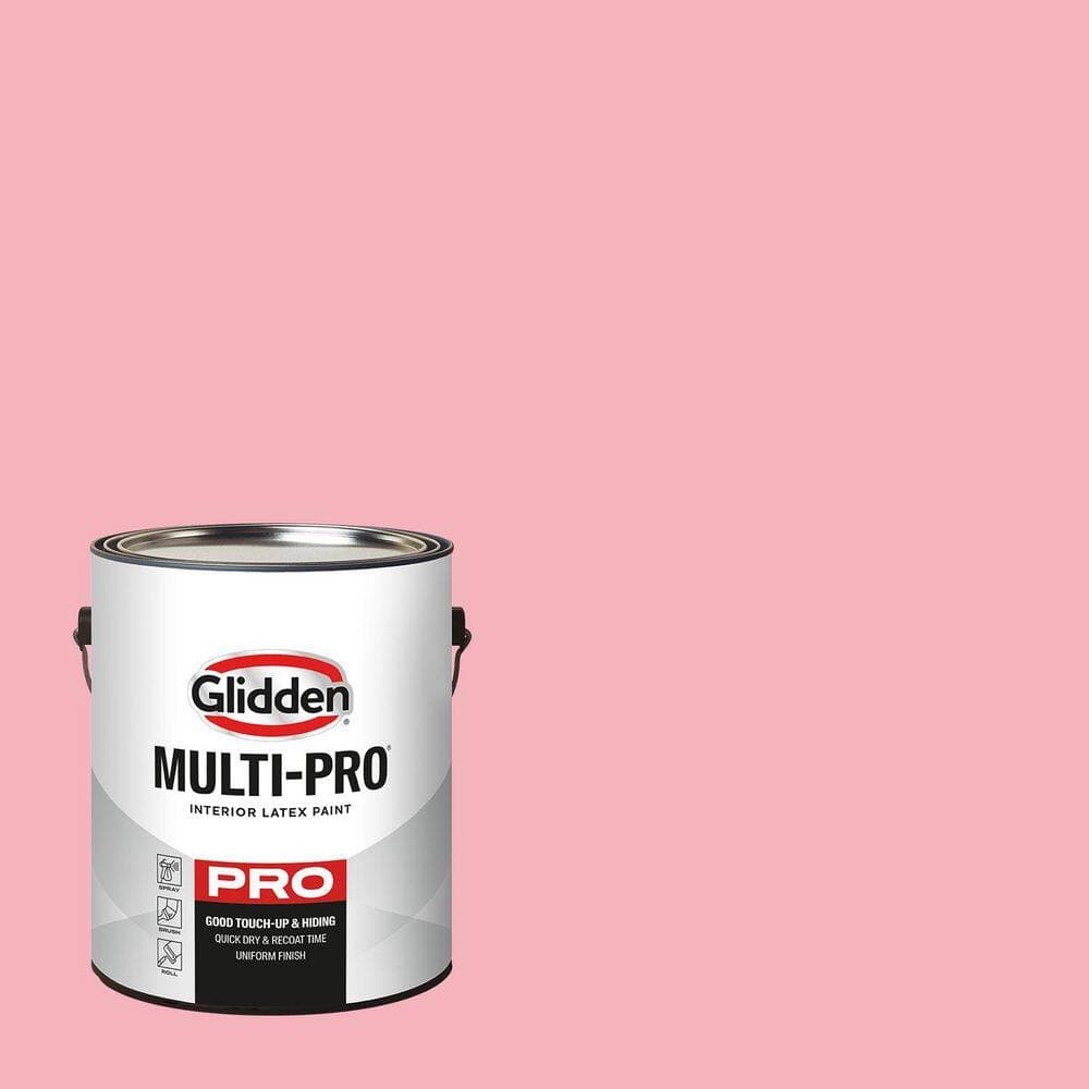 Glidden Multi-Pro 1 Gal. PPG1184-3 Powder Rose Semi-Gloss Interior Paint