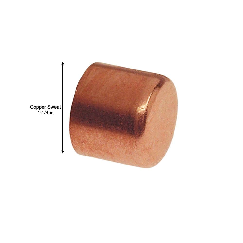Everbilt 1-1/4 in. Copper Pressure Tube Cap Fitting (3)