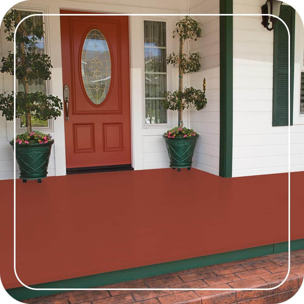 BEHR PREMIUM #MQ4-35 Low-Lustre Enamel Interior/Exterior Porch and Patio Floor Paint (2)
