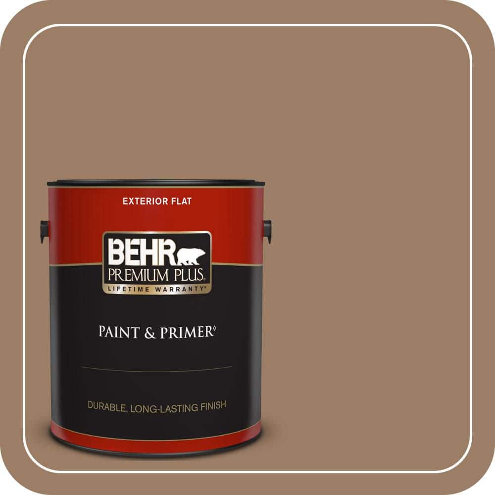 BEHR PREMIUM PLUS 1 gal. #MQ2-19 Home Sweet Home Flat Exterior Paint & Primer