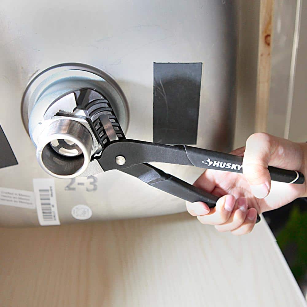 Husky 4-Piece Plumbers Soft Jaw Pliers and Wrench Set (2)