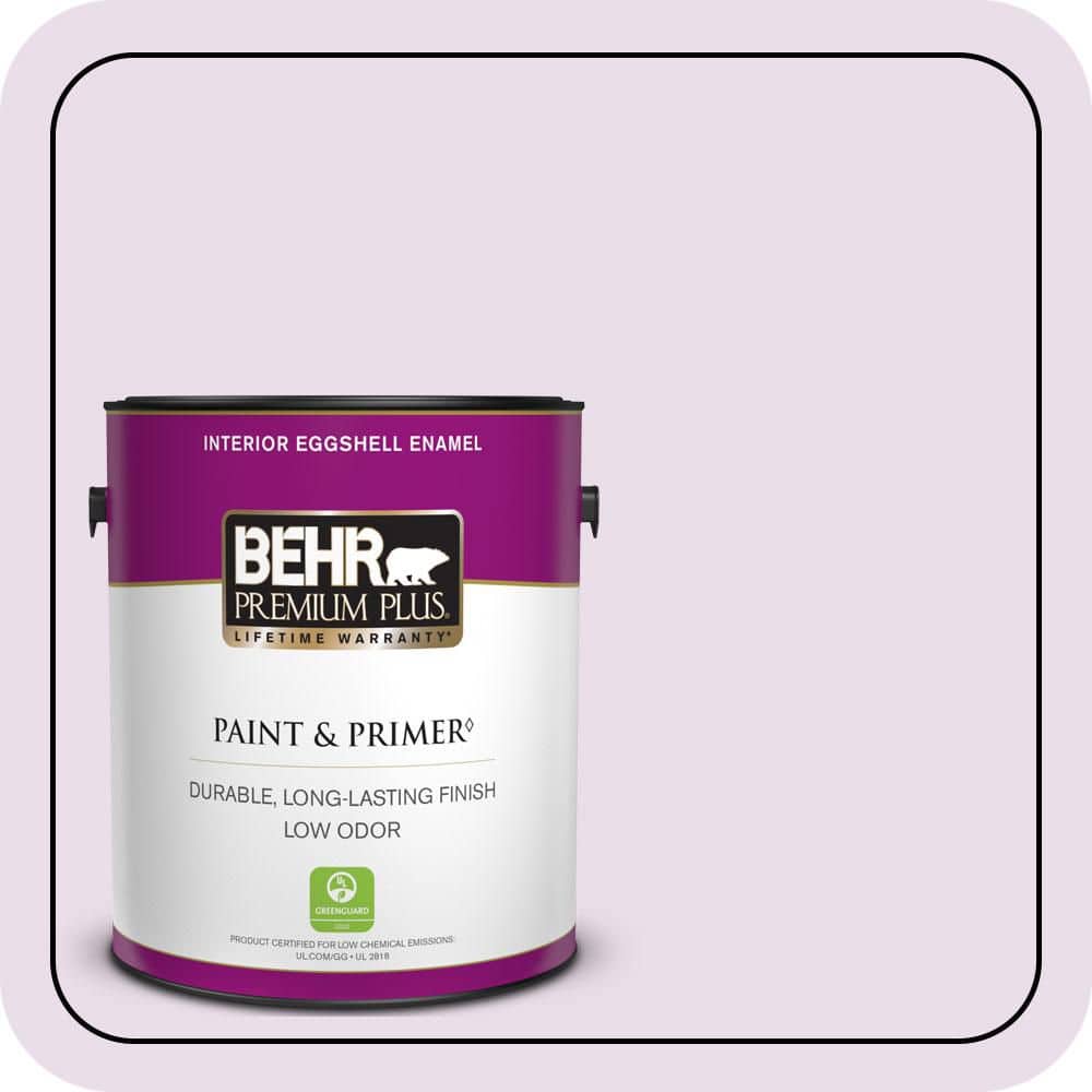 BEHR PREMIUM PLUS 1 gal. #650A-2 Ice Ballet Eggshell Enamel Low Odor Interior Paint & Primer