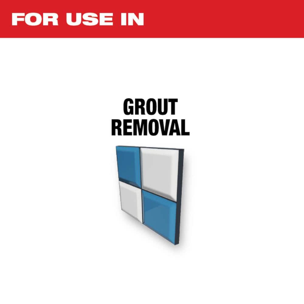 Milwaukee Universal Fit OPEN-LOK Diamond MAX Diamond Grit Grout Removal Multi-Tool Blade (1-Pack) (3)
