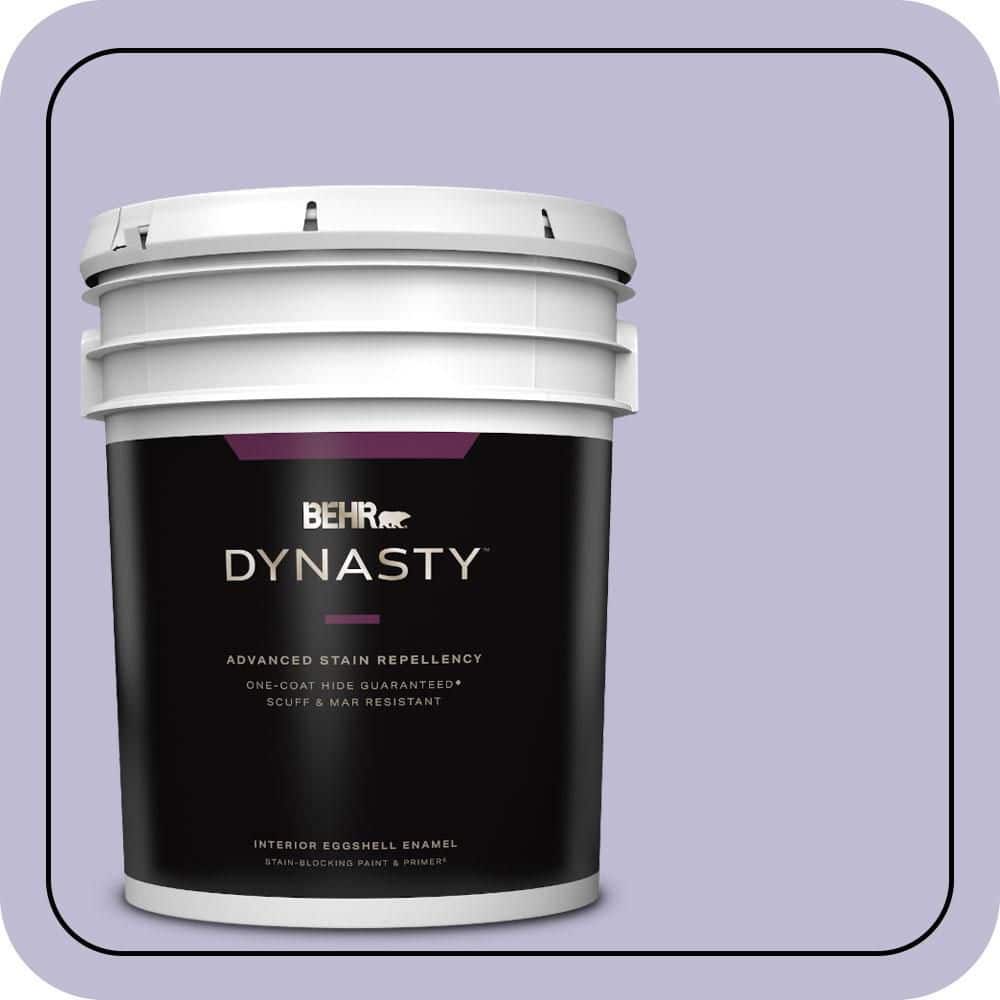 BEHR DYNASTY 5 gal. #640C-3 Twilight Pearl Eggshell Enamel Interior Stain-Blocking Paint & Primer