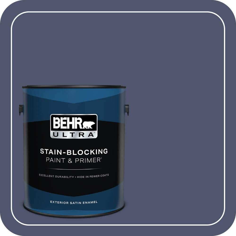 BEHR ULTRA 1 gal. #S540-7 Bossa Nova Satin Enamel Exterior Paint & Primer