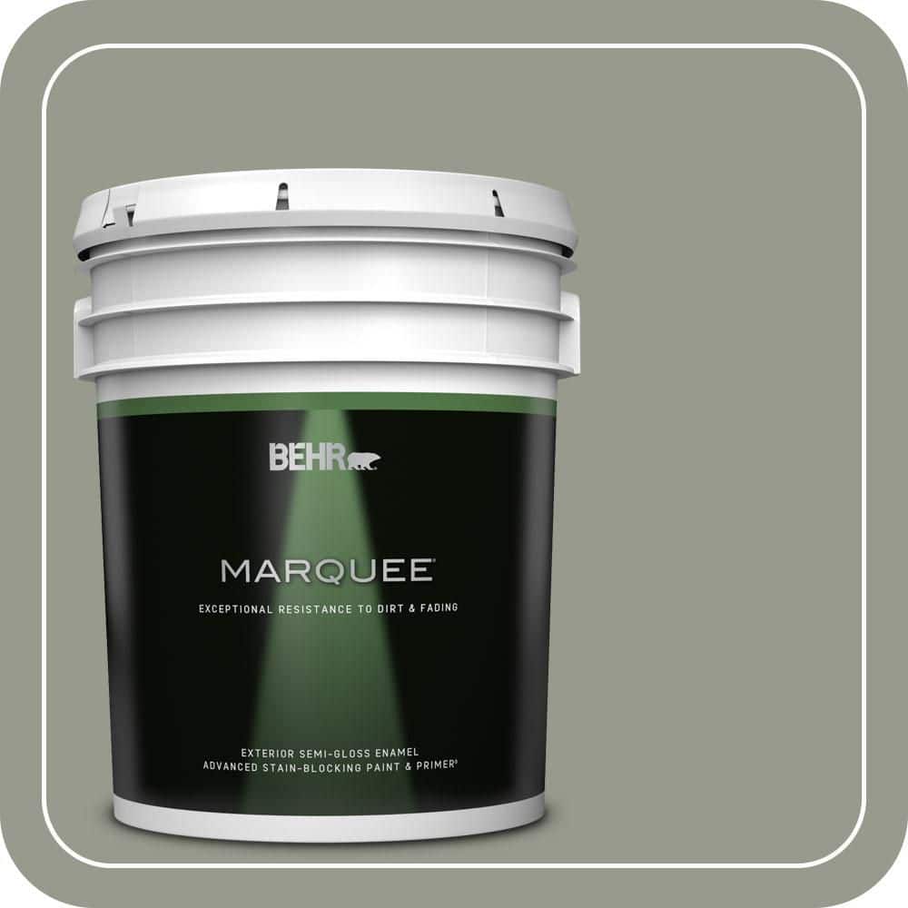 BEHR MARQUEE 5 gal. #MQ6-21 Hunters Hollow Semi-Gloss Enamel Exterior Paint & Primer