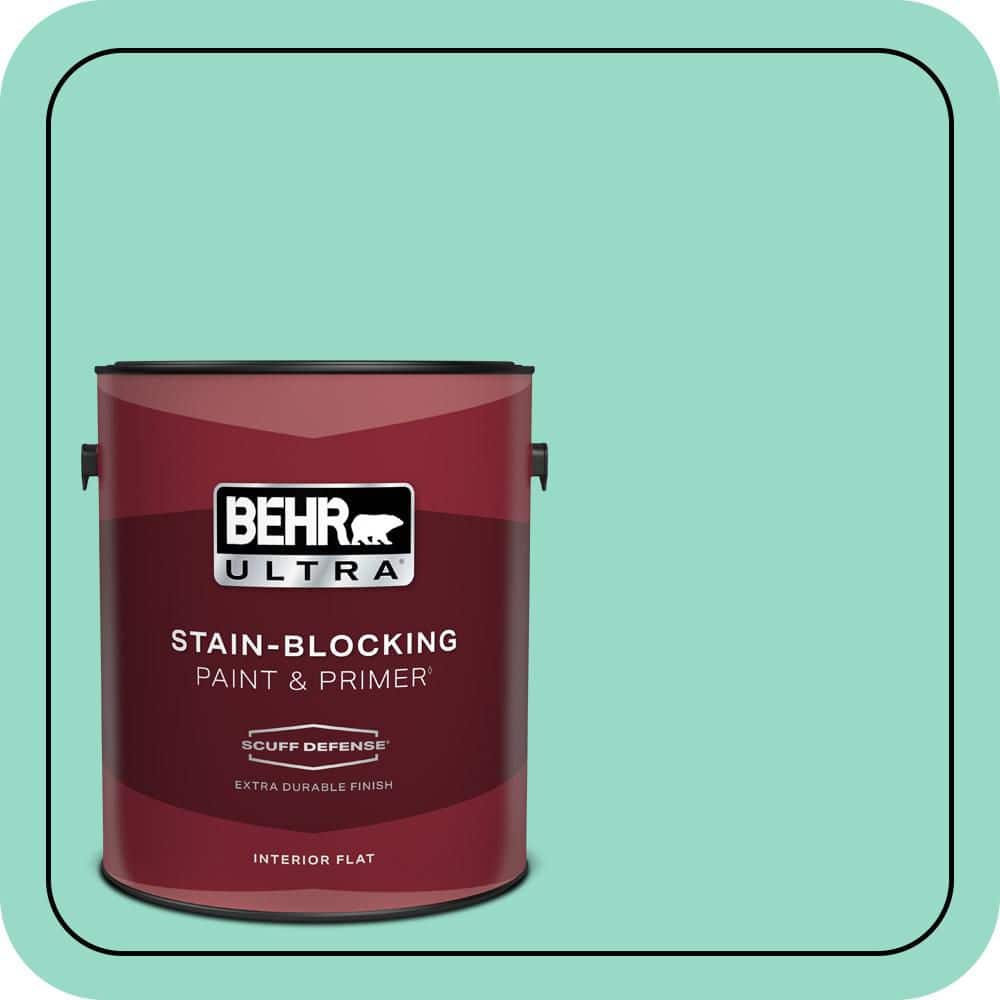 BEHR ULTRA 1 gal. #MQ4-17 Pageant Green Extra Durable Flat Interior Paint & Primer