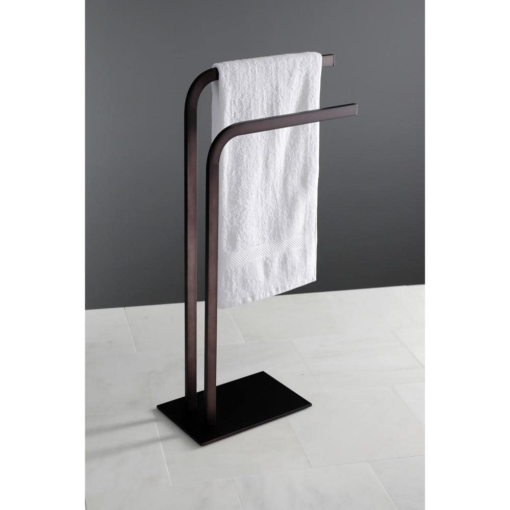 Kingston Brass Edenscape 2-Bars Freestanding Towel Rack in Oil Rubbed Bronze (2)