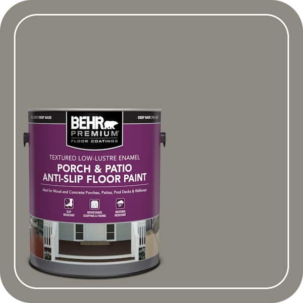 BEHR PREMIUM 1 gal. #BXC-55 Concrete Sidewalk Textured Low-Lustre Enamel Interior/Exterior Porch and Patio Anti-Slip Floor Paint (2)