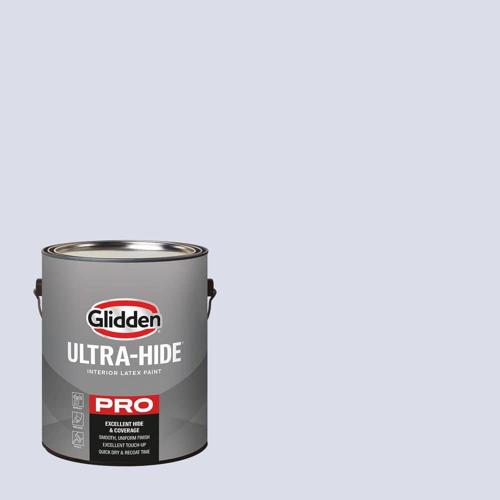 Glidden Ultra-Hide 1 gal. PPG1245-2 Pale Lilac Satin Interior Paint (1)