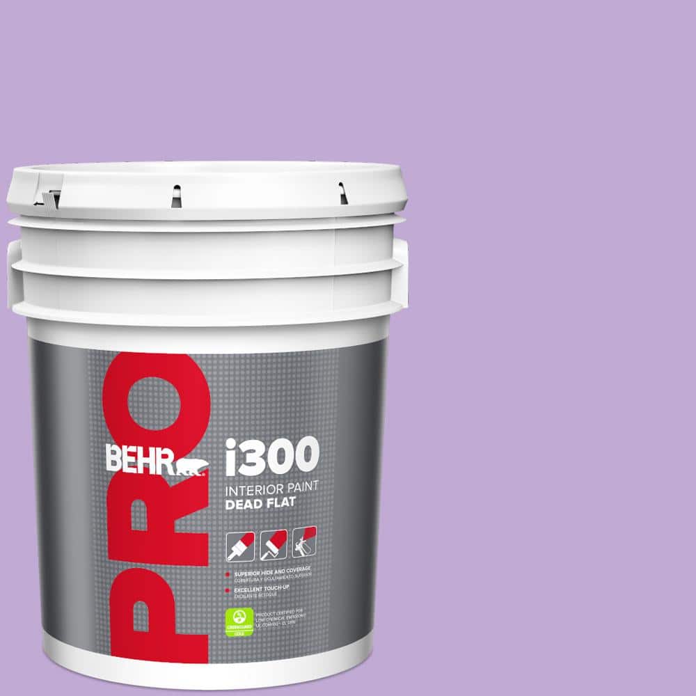 BEHR PRO 5 gal. #MQ4-59 Purple Gladiola Dead Flat Interior Paint