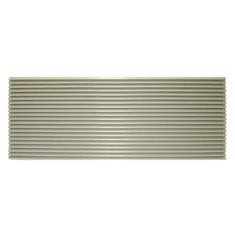 Amana 16 in. x 42 in. Extruded Aluminum Architectural Louvered Grille with Baked-On Paint