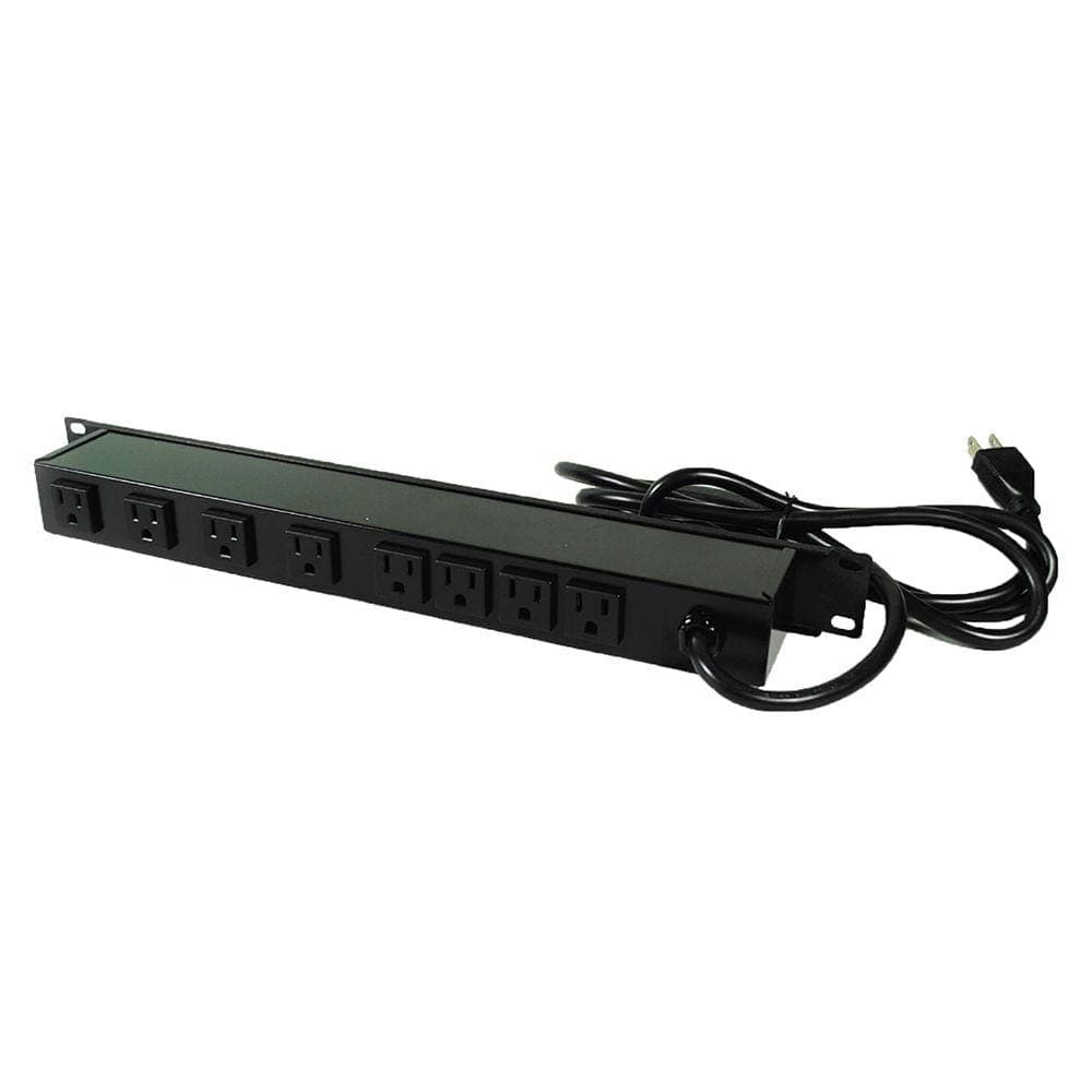 Legrand Wiremold 8-Outlet 15 Amp Rackmount Power Strip with Lighted On/Off Switch with 6 ft. Cord (1)