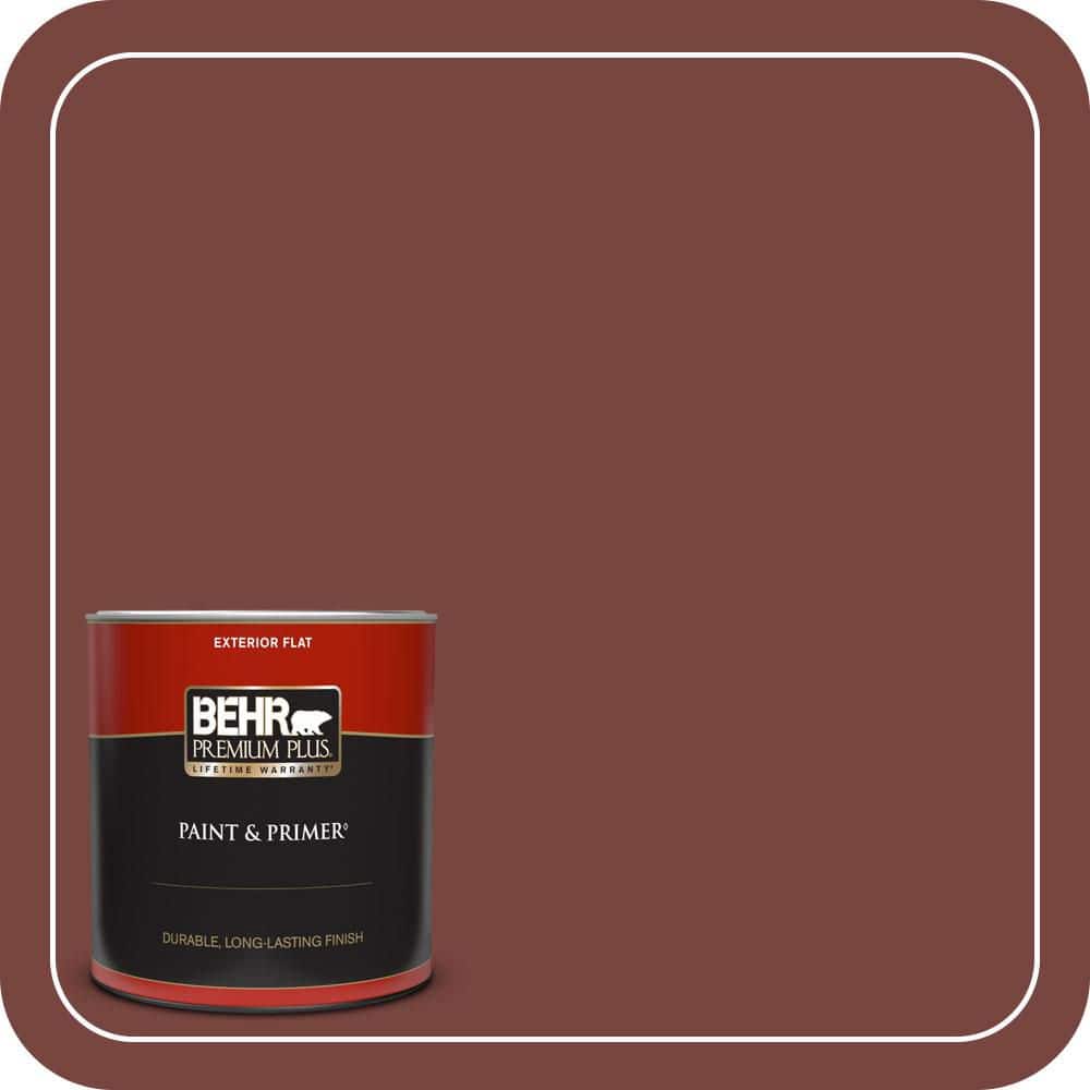 BEHR PREMIUM PLUS 1 qt. #PMD-89 Decadence Flat Exterior Paint & Primer