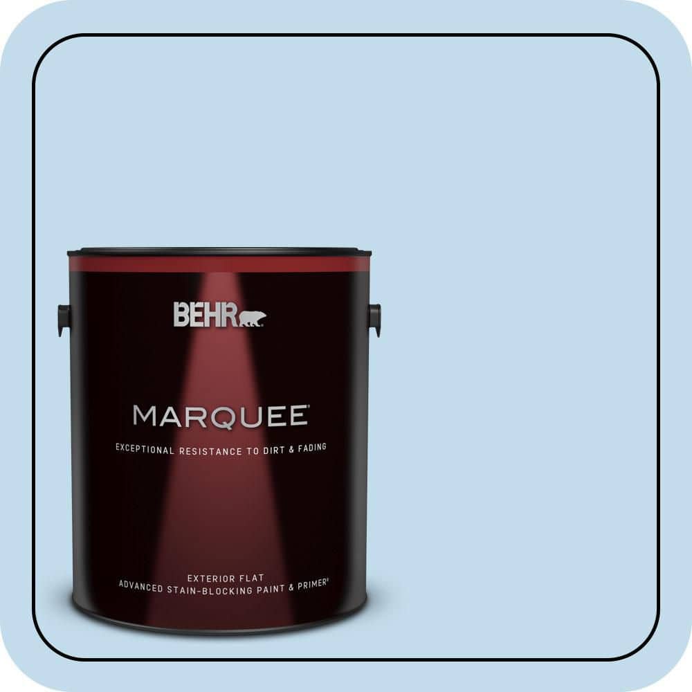 BEHR MARQUEE 1 gal. #560A-2 Morning Breeze Flat Exterior Paint & Primer
