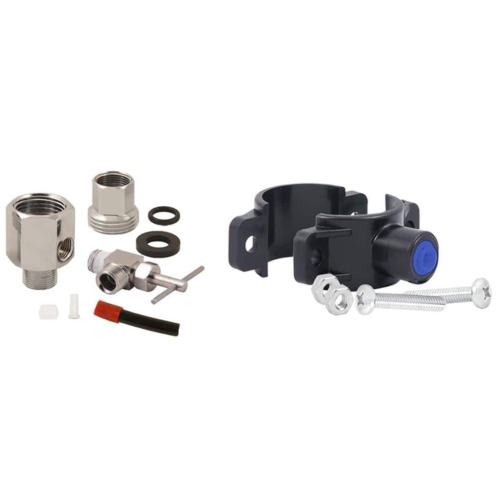 APEC Water Systems Feed Water Adapter and Drain Saddle Valve Clamp for Reverse Osmosis Systems with 1/4 in. Tubing (1)