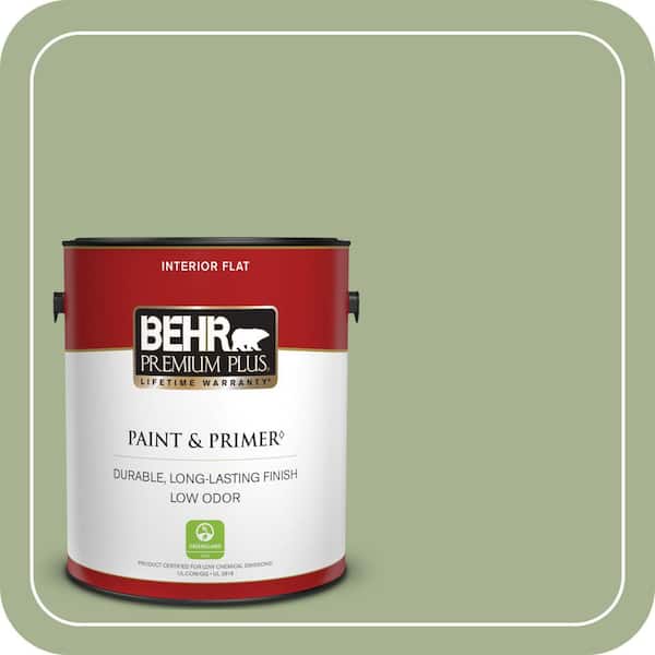 BEHR PREMIUM PLUS #PPU11-06 Willow Grove Interior/Exterior Paint & Primer Color Sample (2)