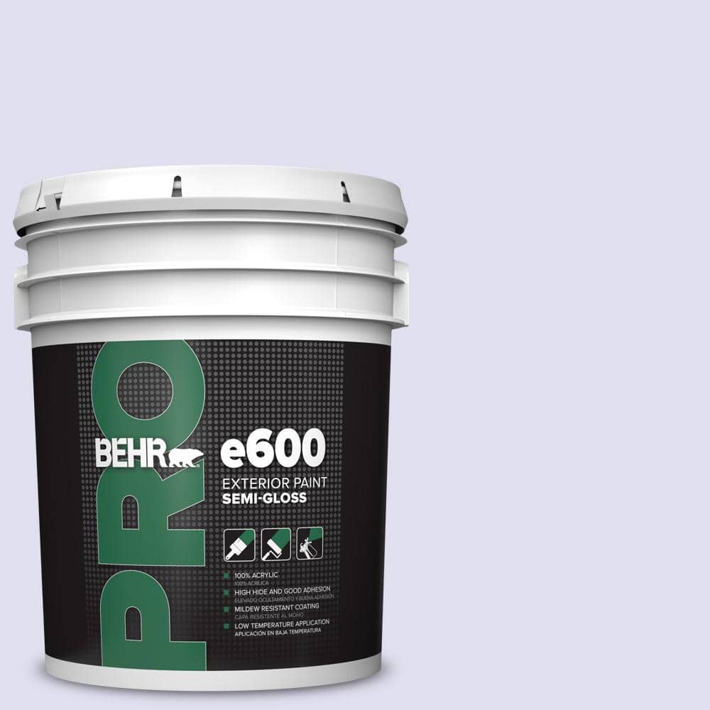 BEHR PRO 5 gal. #P550-1 Imagination Semi-Gloss Exterior Paint