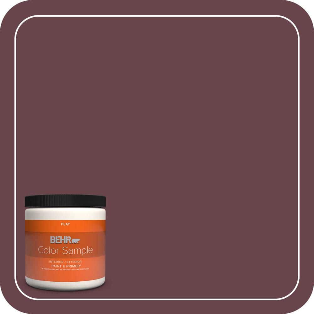 BEHR PREMIUM PLUS 8 oz. #PMD-63 Estate Vineyard Flat Interior/Exterior Paint & Primer Color Sample
