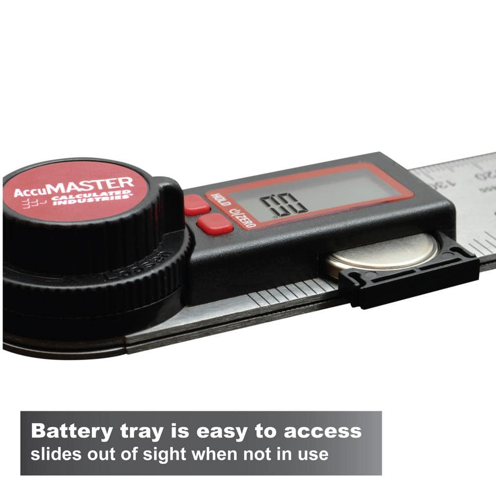 Calculated Industries AccuMASTER Digital 7 in. Angle Finder Protractor and Ruler (2)