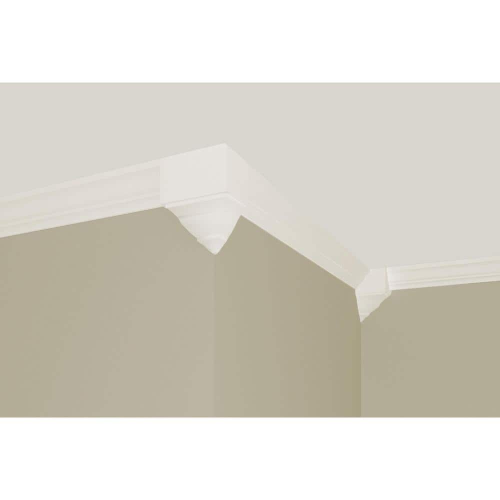 HOUSE OF FARA 5-1/2 in. x 5-1/2 in. x 5-3/4 in. Wood Outside Crown Corner Block Moulding (2)
