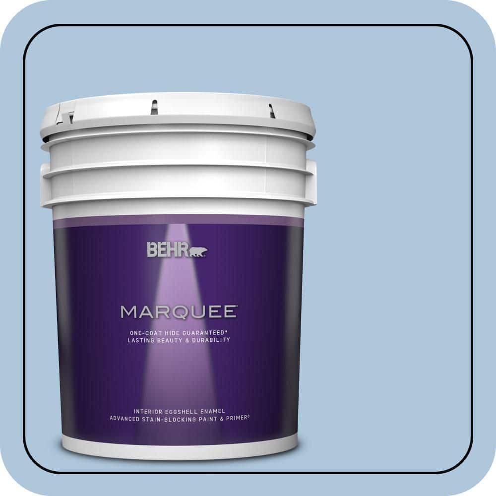 BEHR MARQUEE 5 gal. #PPU14-13 Caspian Tide Eggshell Enamel Interior Paint & Primer