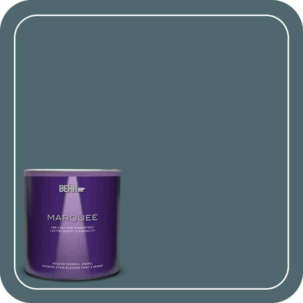 BEHR MARQUEE 1 qt. #510F-6 Solitude Eggshell Enamel Interior Paint & Primer (1)