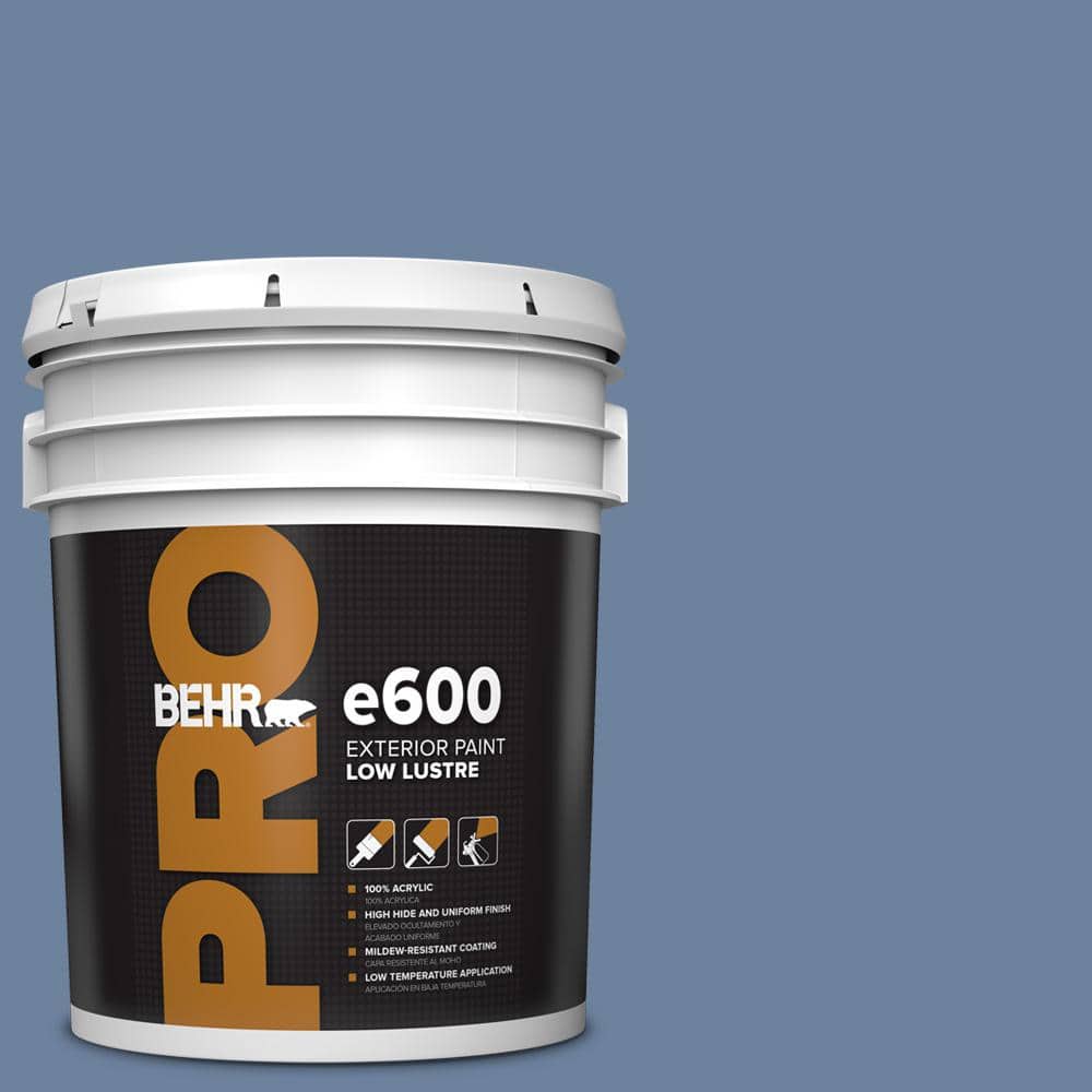 BEHR PRO 5 gal. #S530-5 Brisk Blue Low Luster Exterior Paint