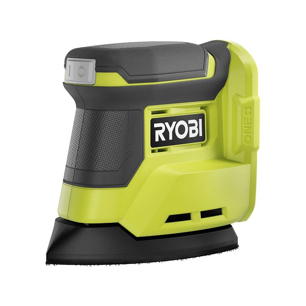RYOBI ONE+ 18V Cordless Corner Cat Finish Sander with 9-Piece 5-1/2 in. Corner Cat Sand Paper Assortment
