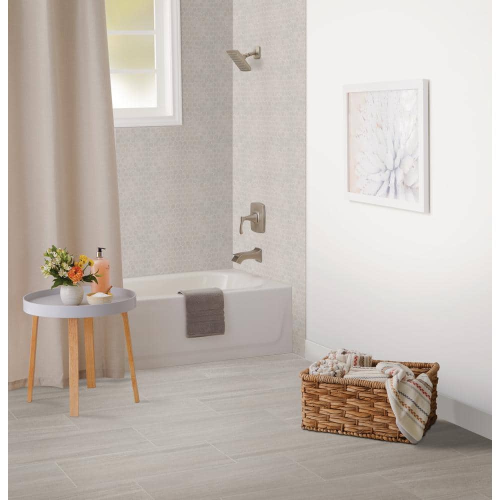 Daltile Nova Falls Gray 12 in. x 24 in. Porcelain Stone Look Floor and Wall Tile (1.95 sq. ft / Each) (3)