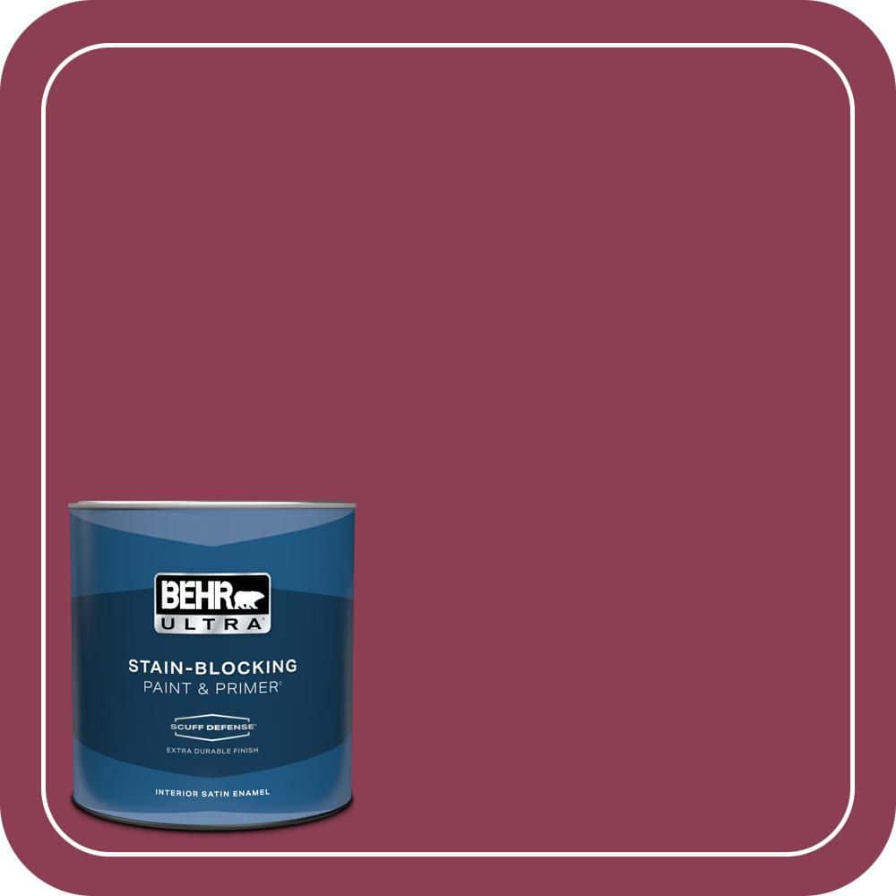 BEHR ULTRA 1 qt. #T15-1 Liaison Extra Durable Satin Enamel Interior Paint & Primer