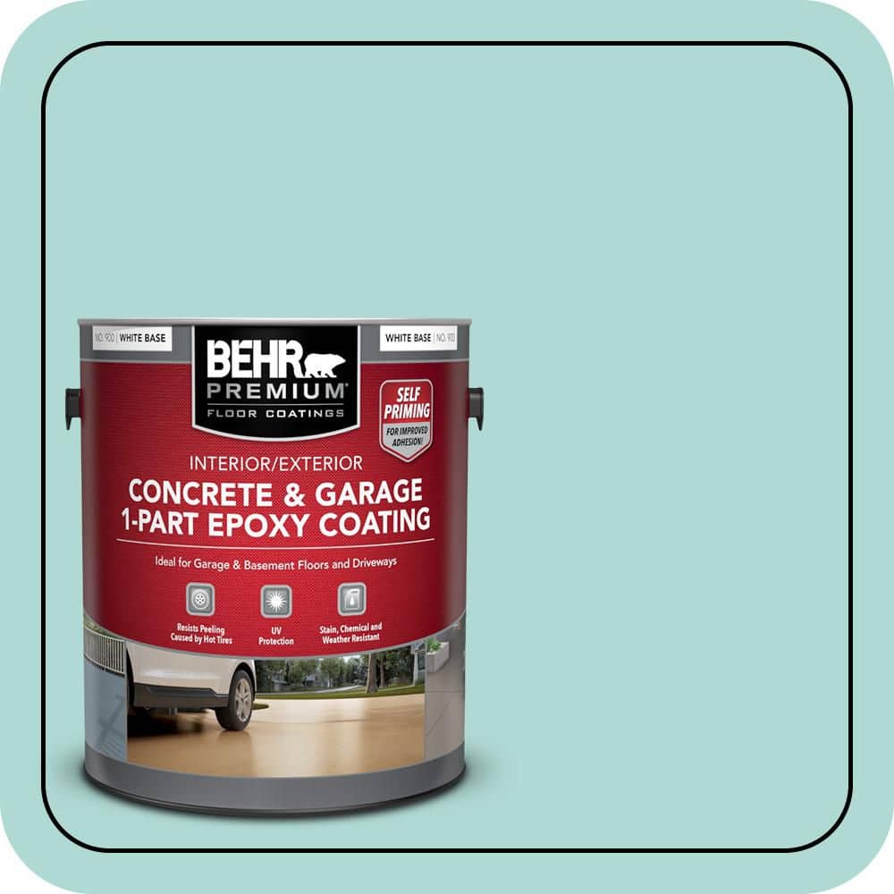 BEHR PREMIUM #M450-3 Self-Priming 1-Part Epoxy Satin Interior/Exterior Concrete and Garage Floor Paint (1)