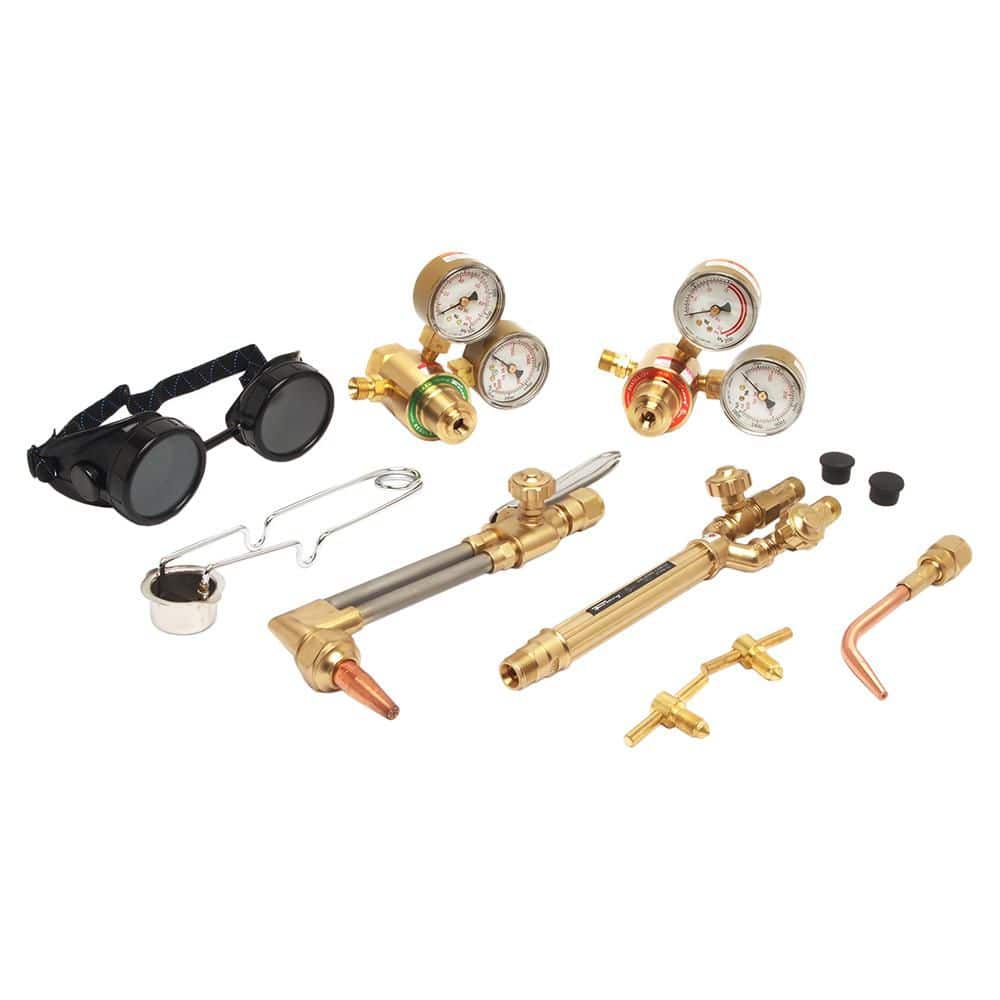 Forney Tote-A-Torch Kit with Oxygen and Acetylene Tanks for Cutting, Welding and Brazing (3)