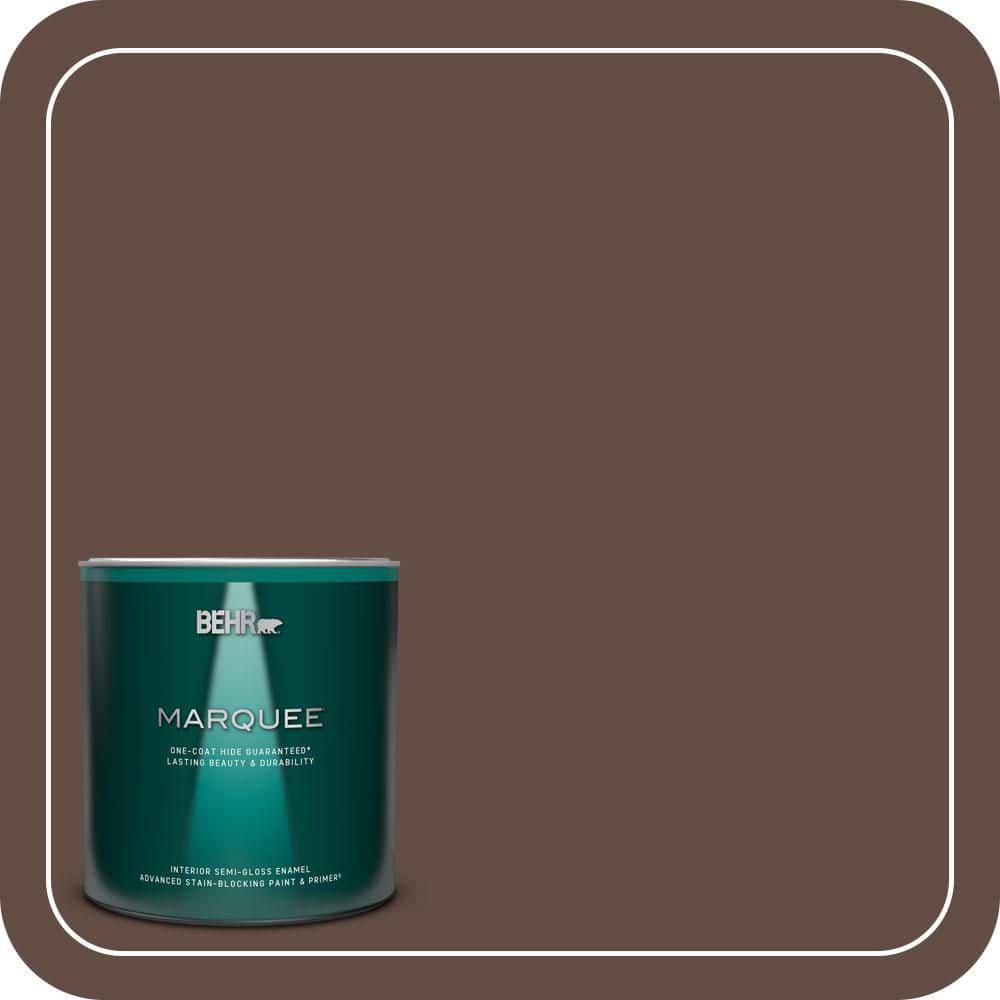 BEHR MARQUEE 1 qt. #PPU3-20 Cinnabark Semi-Gloss Enamel Interior Paint & Primer