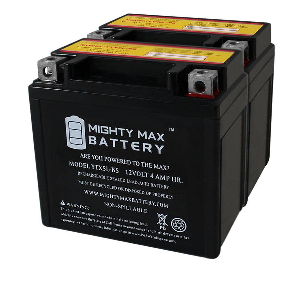 MIGHTY MAX BATTERY YTX5L-BS Replacement Battery for Yamaha 230 TTR230 21-2 Pack (1)