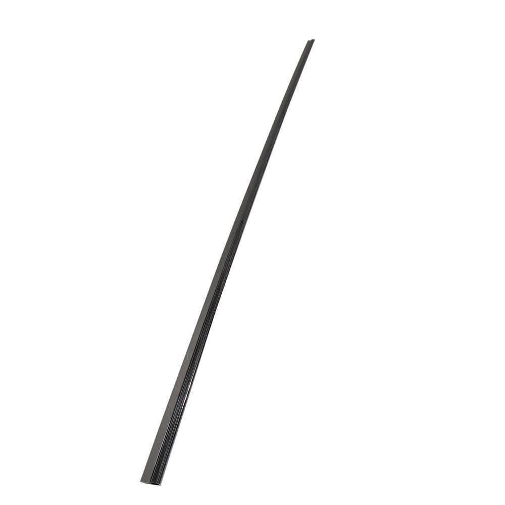 Fasade Brushed Onyx 18 in. PVC J Trim Backsplash Accessory