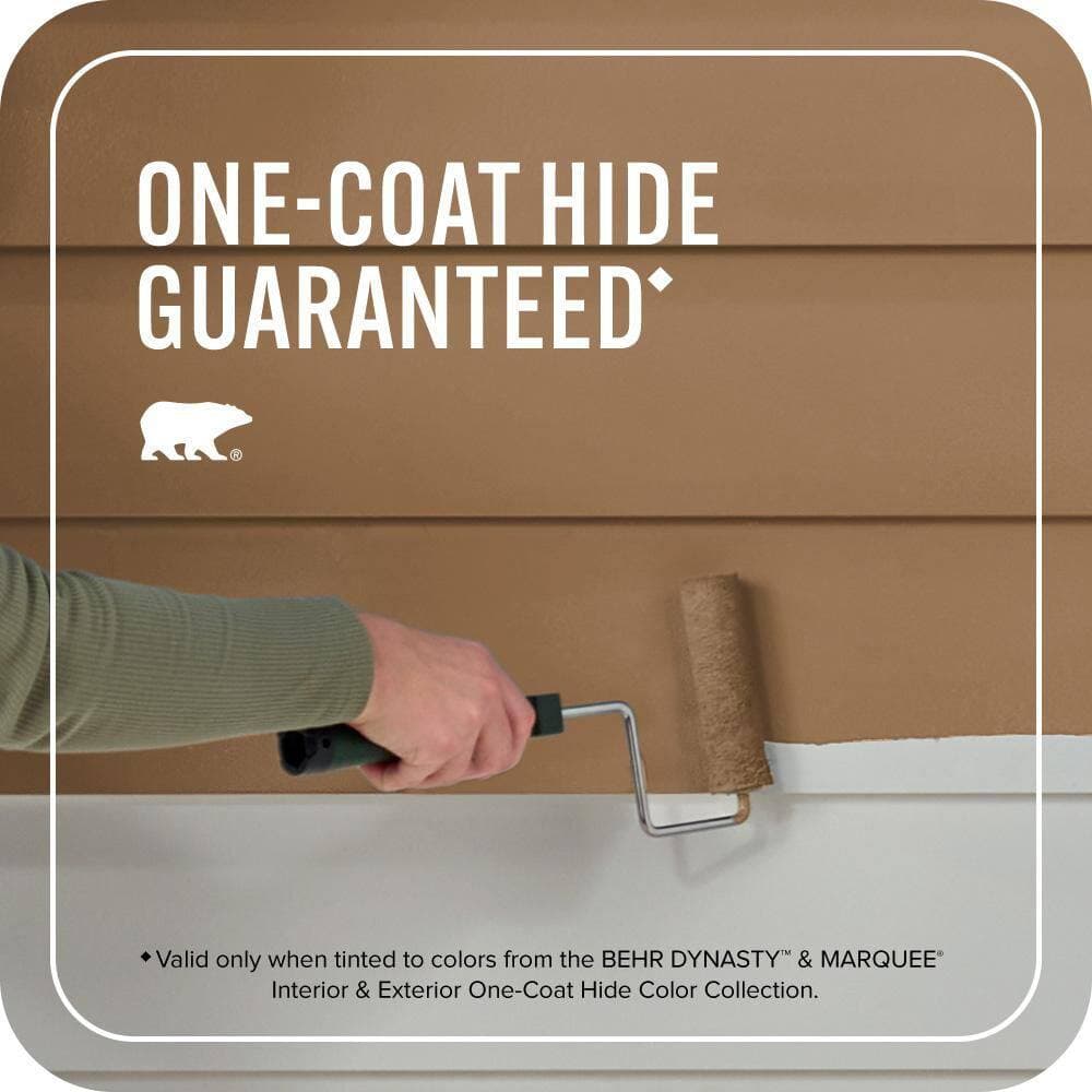 BEHR MARQUEE 5 gal. #QE-31 Barcelona Brown Semi-Gloss Enamel Exterior Paint & Primer (3)