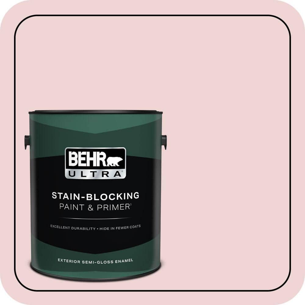 BEHR ULTRA 1 gal. #S140-1 Radiant Rose Semi-Gloss Enamel Exterior Paint & Primer