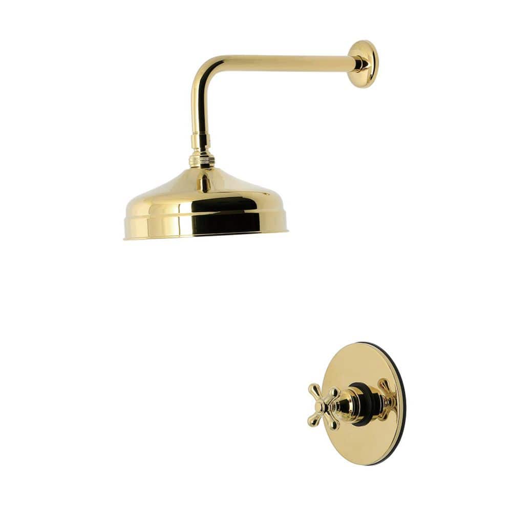 Kingston Brass Restoration 1-Handle 1-Spray Shower Faucet 1.8 GPM in Polished Brass (1)