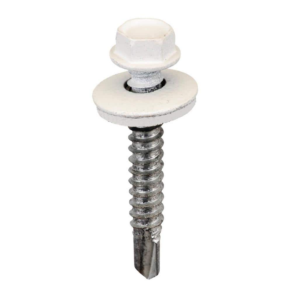 Acorn Hardware #12 X 1-1/2 inch White Hex Metal to Metal Screws (Bag of 250)