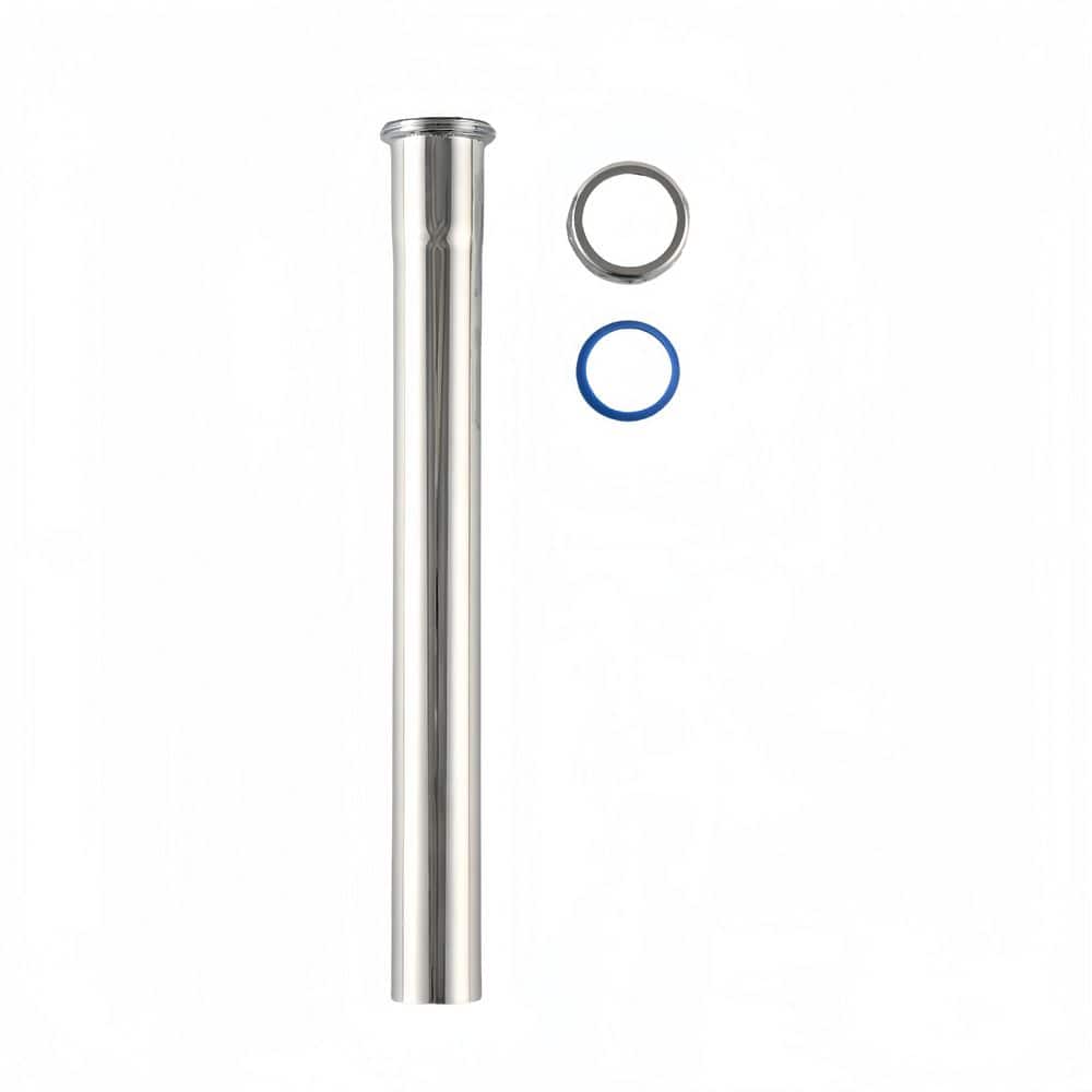 Everbilt 1-1/4in. x 12in. Chrome-Plated Brass Slip-Joint Sink Drain Extension Tube (1)