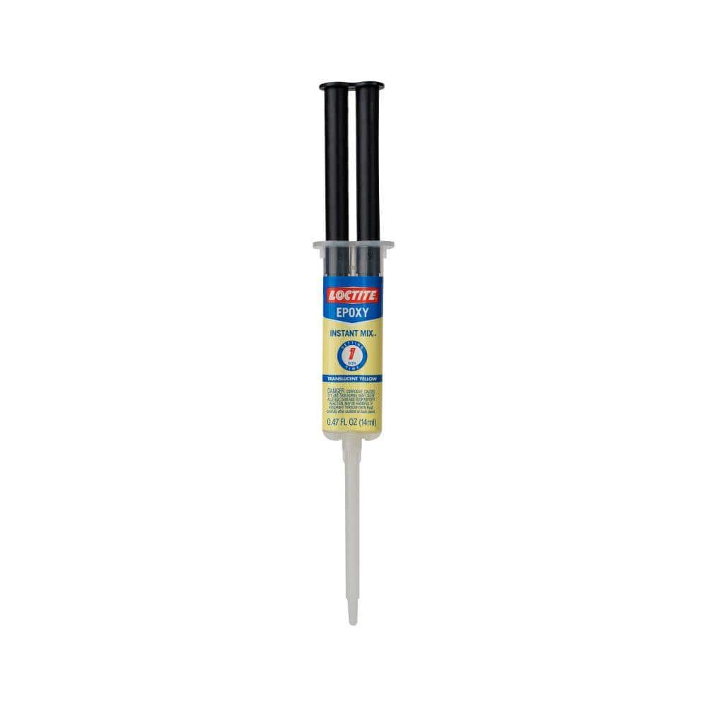 Loctite Instant Mix 1-Minute Epoxy Translucent Yellow Syringe (2)