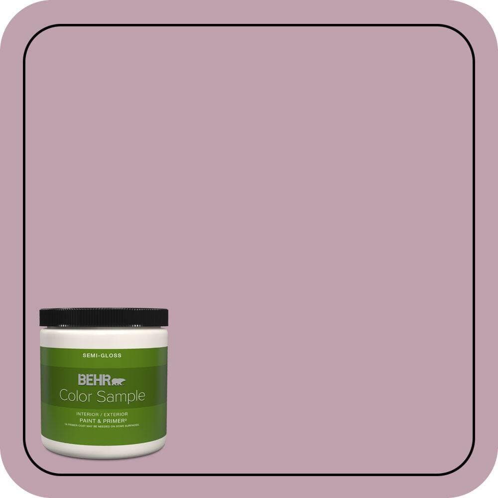 BEHR PREMIUM PLUS 8 oz. #S120-4 Decanting Semi-Gloss Interior/Exterior Paint & Primer Color Sample