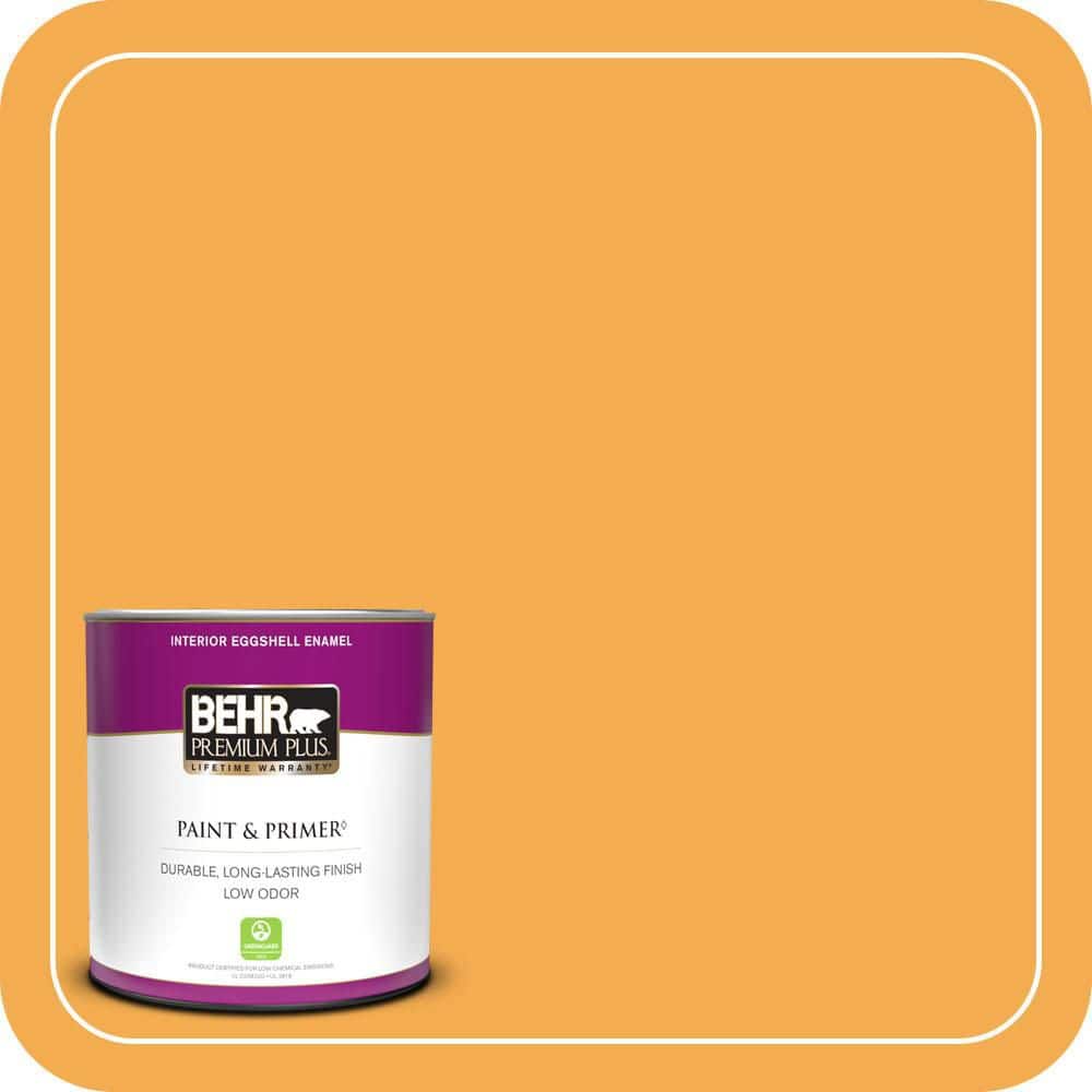 BEHR PREMIUM PLUS #290B-6 Squash Enamel Low Odor & Primer (1)