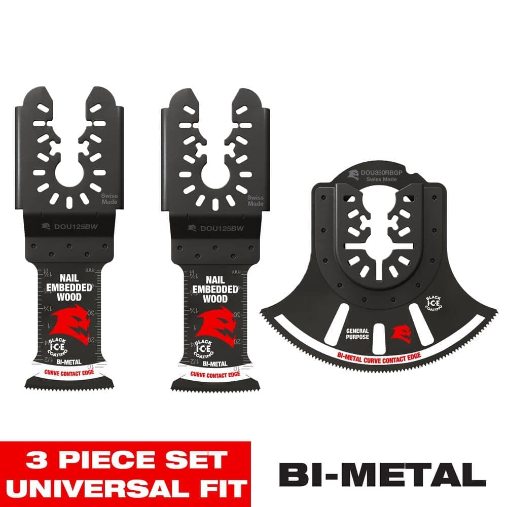 DIABLO 3-pc Universal Fit Bi-Metal Oscillating Blade Set