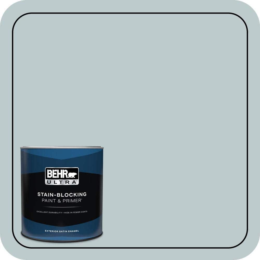 BEHR ULTRA 1 qt. #N440-2 Urban Raincoat Satin Enamel Exterior Paint & Primer