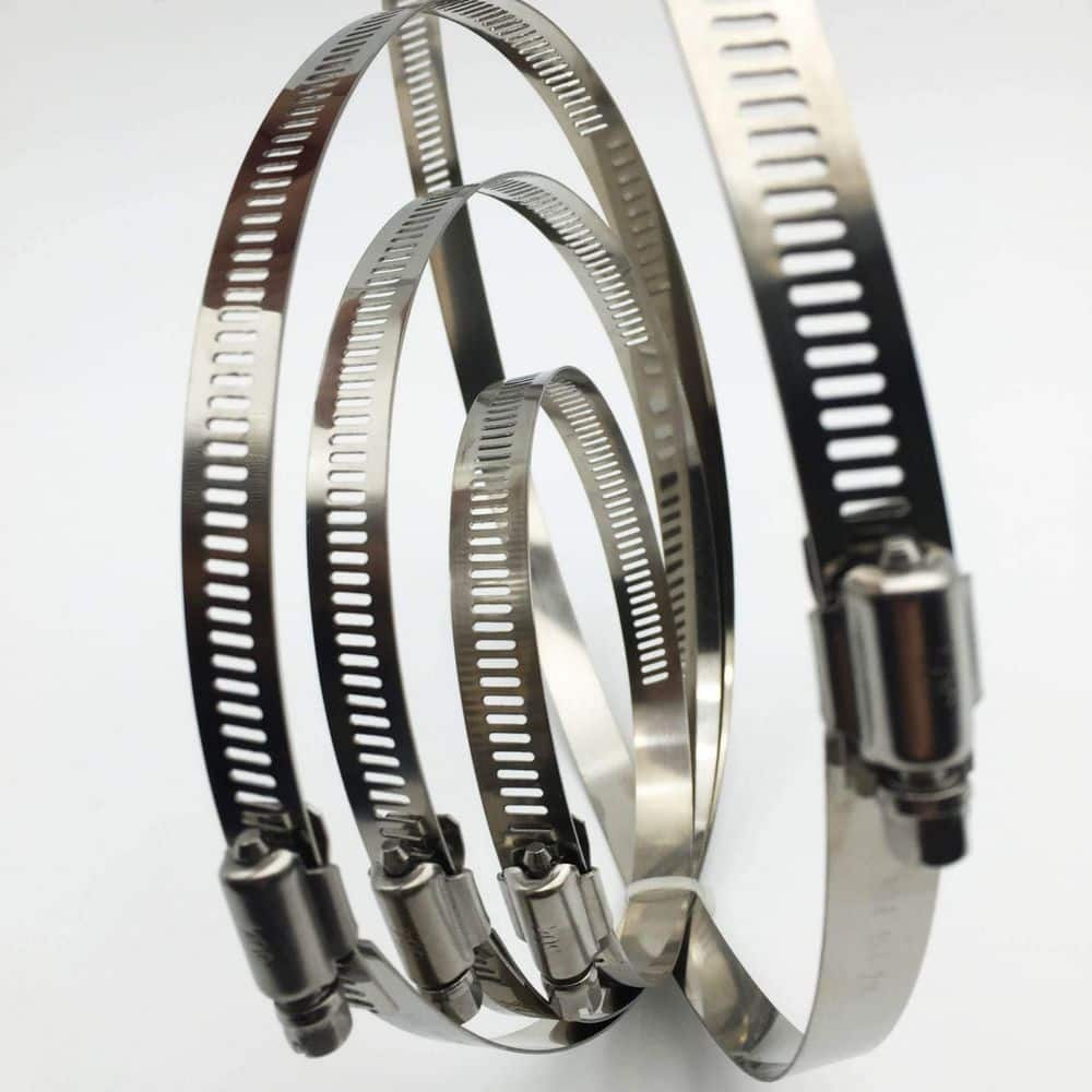 Laybus 12 in. 304 Stainless Steel Duct Clamps, Rust-Proof, Water-Proof, Strong, Durable and Long Lasting Use (2-Pack) (3)
