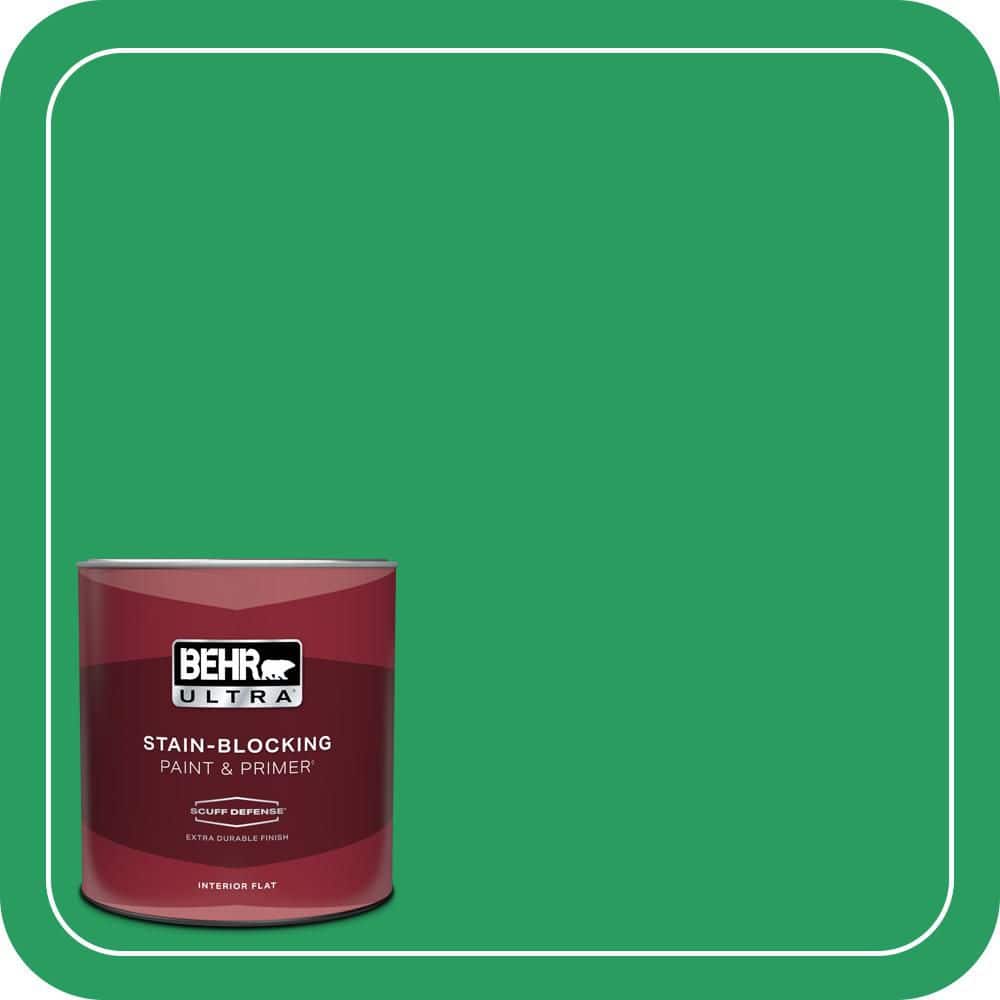 BEHR ULTRA 1 qt. #S-G-450 Herbal Tea Extra Durable Flat Interior Paint & Primer