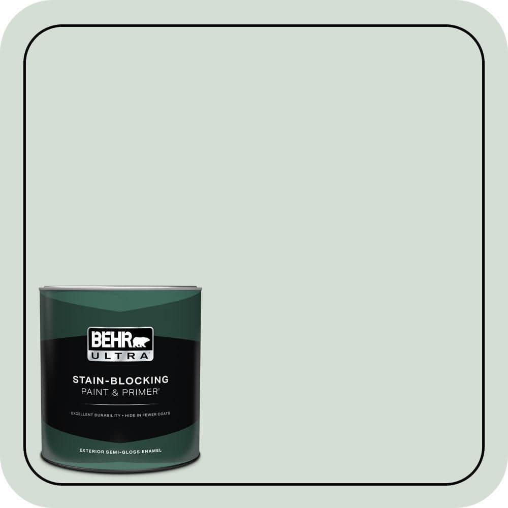 BEHR ULTRA 1 qt. #700E-2 Lime Light Semi-Gloss Enamel Exterior Paint & Primer