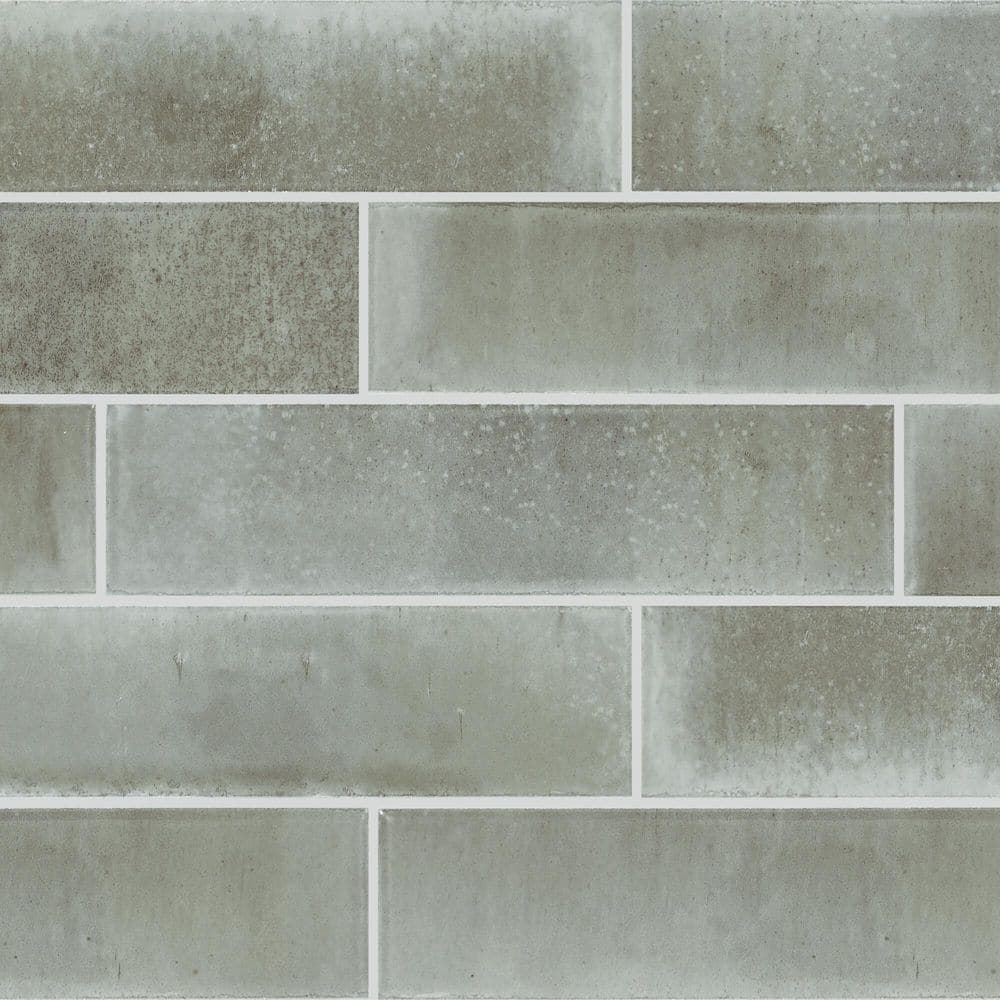 Daltile LuxeCraft Sage Mist 2 in. x 9 in. Glossy Porcelain Wall Tile (0.158 sq. ft./each) (2)